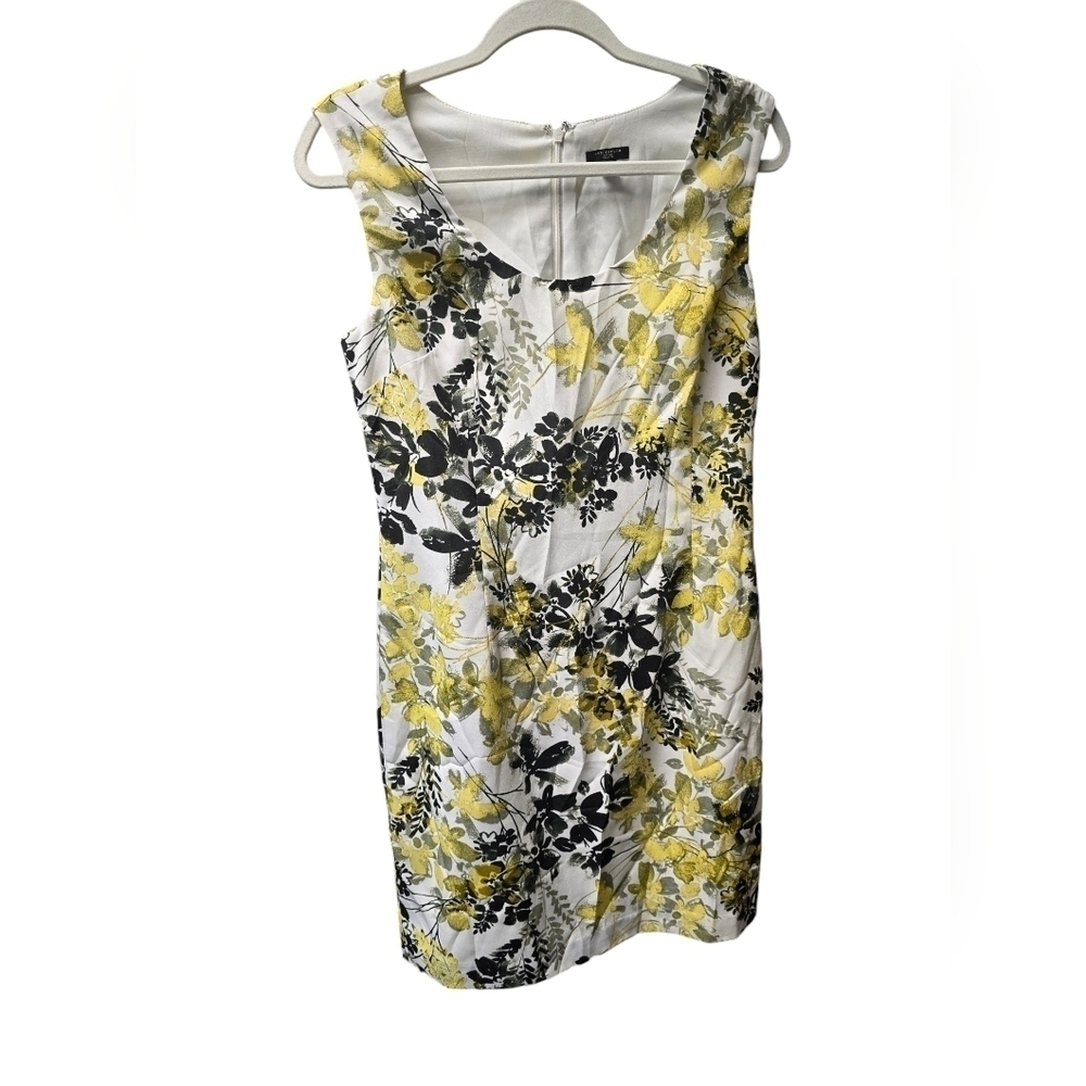 Ann Taylor Yellow Floral Dress Sz. 8 P